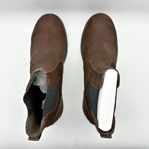 Sorel Men Carson Chelsea Ankle Boot US 13 EU 46 Brown Khaki Suede Waterproof NIB - Picture 9 of 12